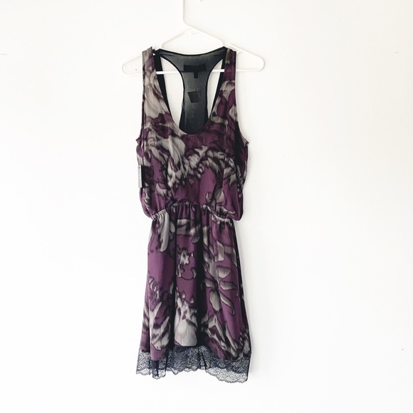 Robert Rodriguez Scoop Neck Silk Shift Dress Multi Color Graphic Print Lace Trim - Picture 13 of 15